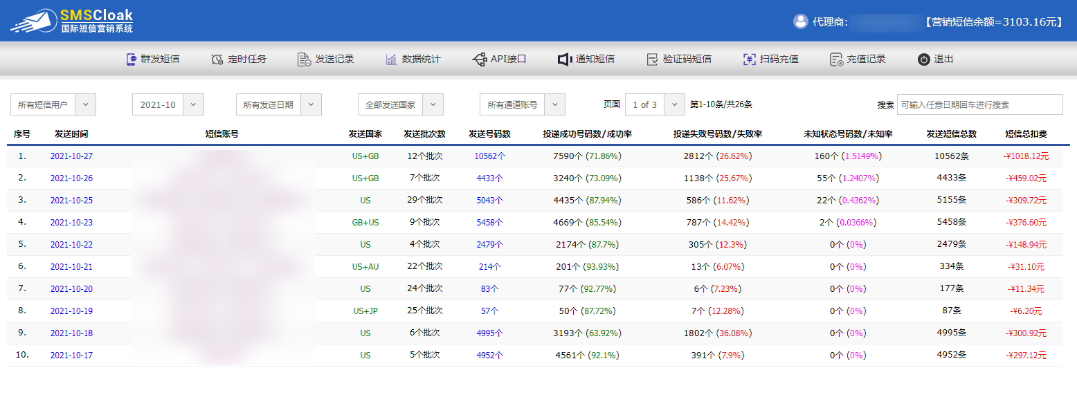 国际短信营销系统